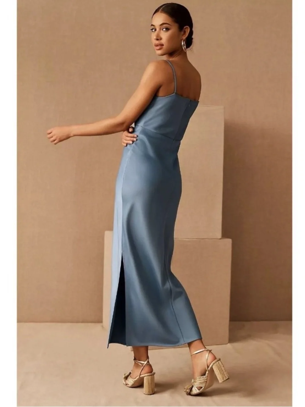 Sachin & Babi Cali Satin Midi Dress